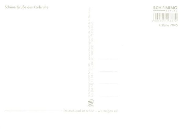 Chronik-AK Karlsruhe Schloss – Bild 2