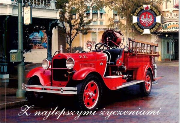 Feuerwehr Fire-Brigade Pompiers Bomberos Z najlepszymi zyczeniami F.D.