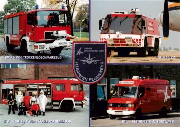 Feuerwehr Fire-Brigade Pompiers Bomberos Flughafen Feuerwehr Berlin schoenefeld