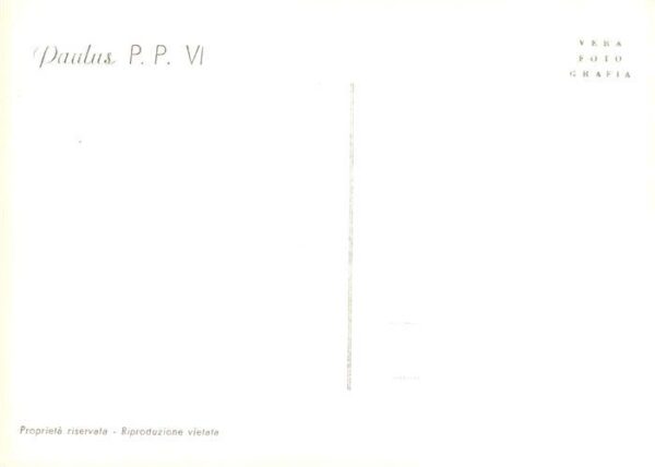 Papst Pope Pape Paulus P.P.VI – Bild 2