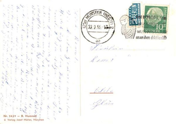 Hummel Kuenstler-AK-Nr. Nr. 5439 Stelvertretung – Bild 2