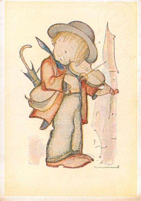 Hummel Kuenstler-AK-Nr. HUmmel-Buch Geigerlein