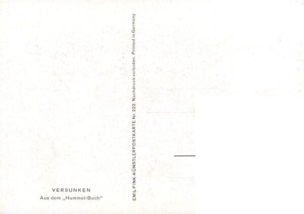 Hummel Kuenstler-AK-Nr. Hummelbuch Versunken – Bild 2