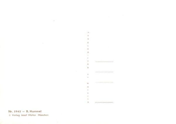 Hummel Kuenstler-AK-Nr. Nr. 5945 Josef Mueller Er traeumt von besseren Zeiten – Bild 2