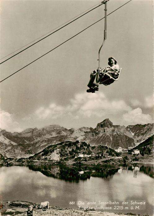 Sessellift Chairlift Telesiege Truebsee-Jochpass