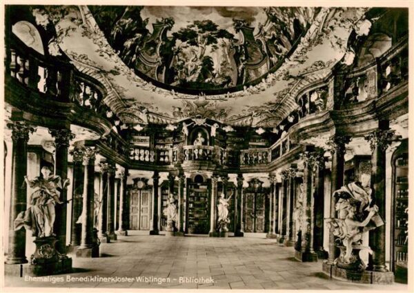Bibliothek Library Benediktinerkloster Wiblingen