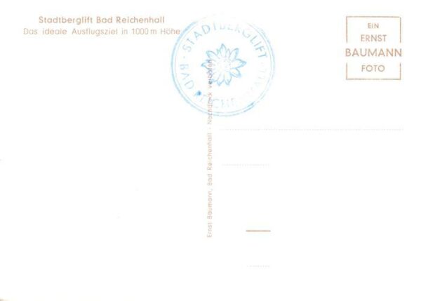 Sessellift Chairlift Telesiege Stadtberglift Bad Reichenhall – Bild 2
