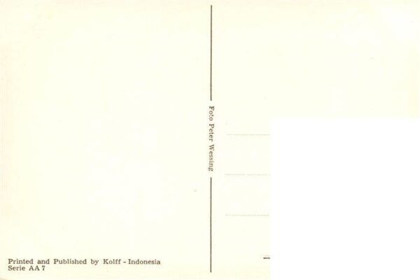 Indonesia Indonesien  Printed and Published by Kolff  Landwirtschaft – Bild 2