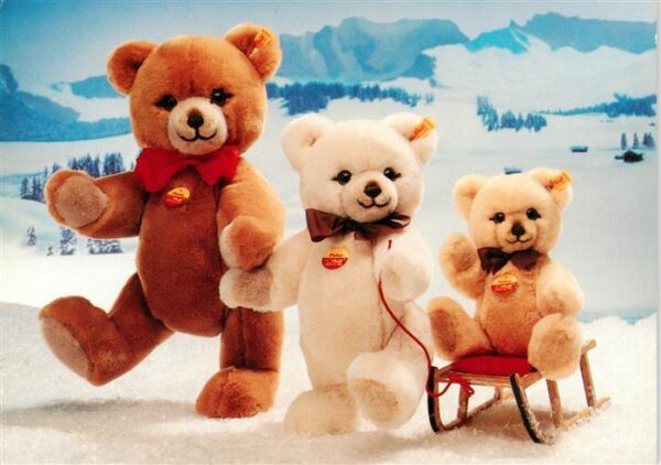 Teddy Teddybaer Teddy-bear Beddys Schliten Winter