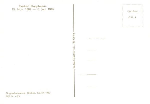 Persoenlichkeiten Gerhart Hauptmann – Bild 2