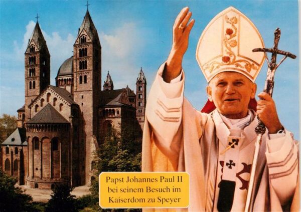 Papst Pope Pape Johannes Paul 2 Kaiserdom Speyer