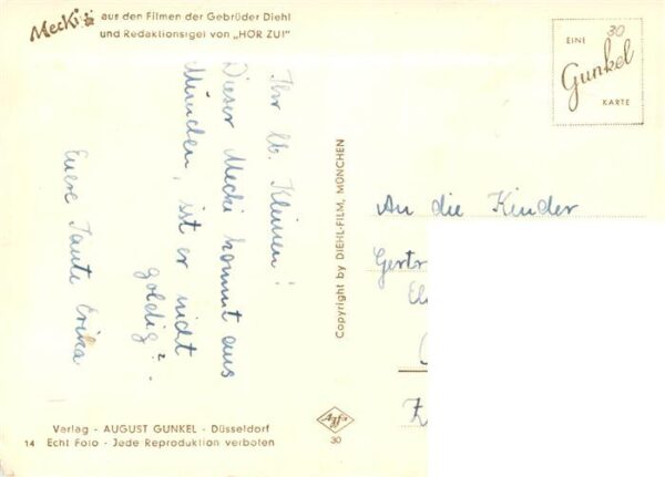 Mecki Nr. Ne.14 Gebrueder Diehl Hoer Zu Komm mit – Bild 2