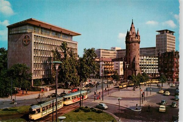 Strassenbahn Tramway-- Frankfurt am Main Eschenheimer tor