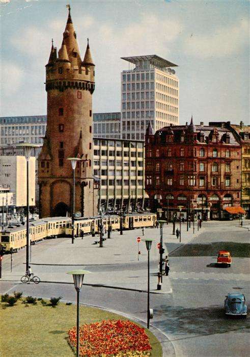 Strassenbahn Tramway-- Frankfurt am Main Eschenheimer Tor