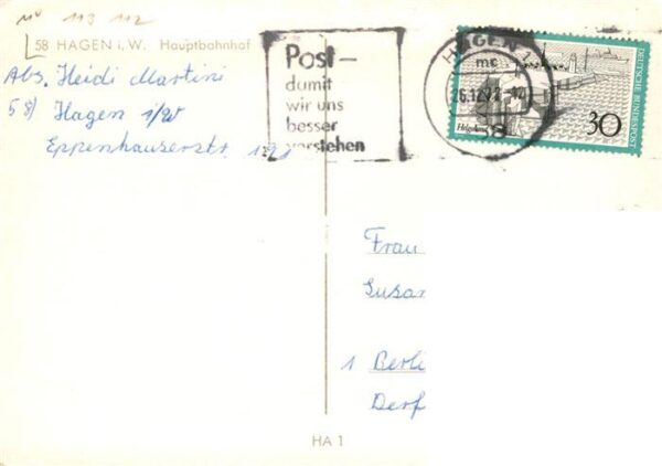 Strassenbahn Tramway-- Hagen i.W. Hauptbahnhof – Bild 2