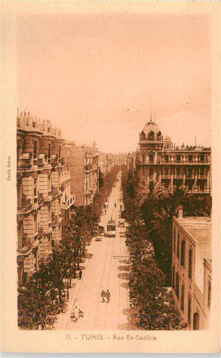 Tunis Tunesie Rue Es Sadikia