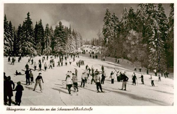 Ruhestein Baiersbronn Skihang uebungswiese