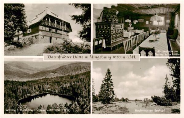 Ottenhoefen Schwarzwald Darmstaedter Huette Huettenstube Wildsee Hochmoor