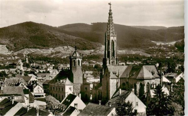 Buehl Baden Ortsansicht mit Kirche