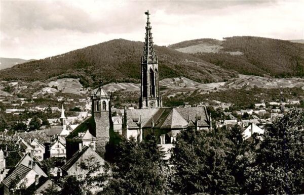 Buehl Baden Panorama mit Kirche