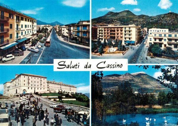 Cassino Frosinone IT Teilansichten Landschaftspanorama See