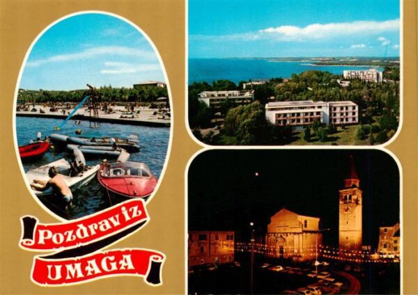 Umag Umago Istrien Schwimmbad Panorama Kirche