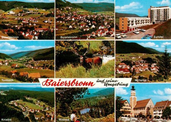 Baiersbronn Schwarzwald Fliegeraufnahmen Eurotel Tonbach Mitteltal Kniebis Wilds