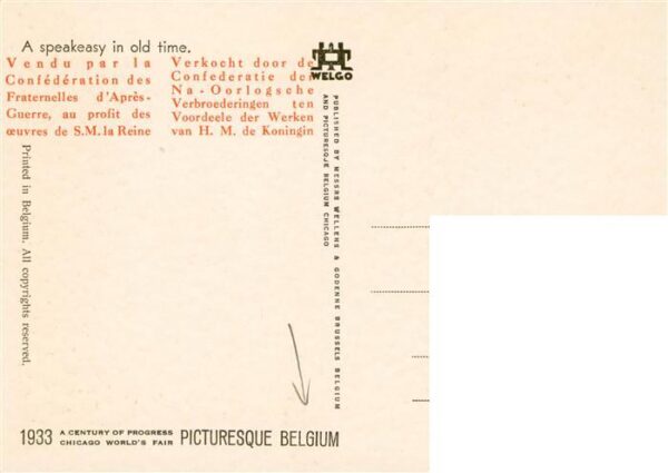 Belgium Belgie Belgien A speakeasy in old time – Bild 2