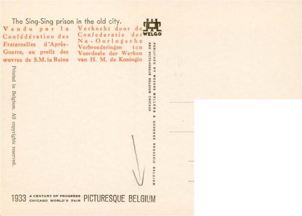 Belgium Belgie Belgien The Sing Sing prison in the old city – Bild 2