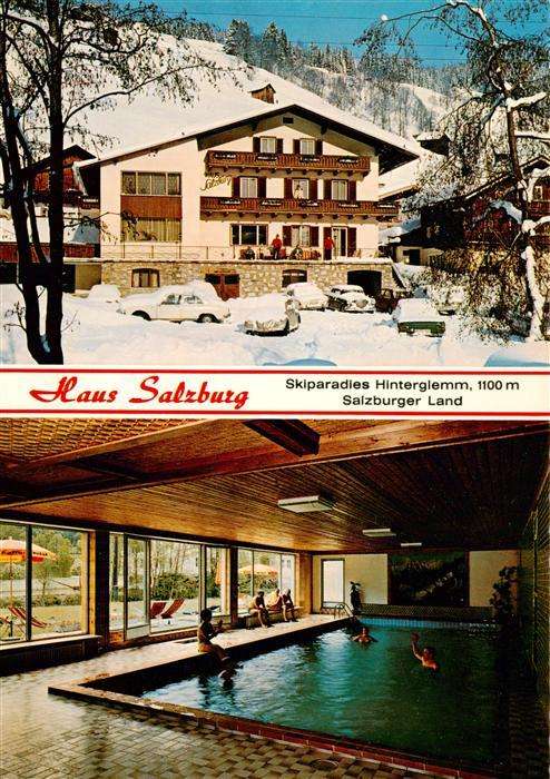 Hinterglemm Saalbach Pension Haus Salzburg Hallenbad