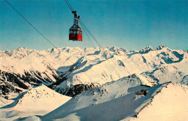 Seilbahn Cable-Car Telepherique Davos Parsenn Weiaafluhgipfel