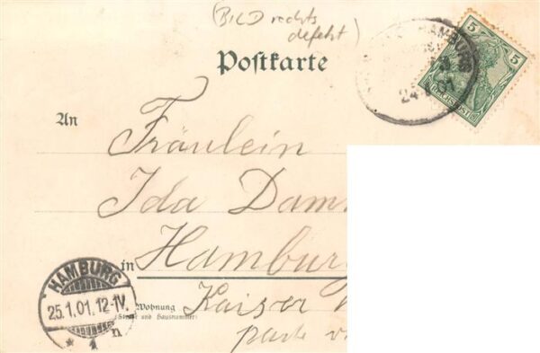 Eisenbahn Railway Chemin de Fer Aug. Flohr Frankfurt am Main Gruss D.Zug – Bild 2