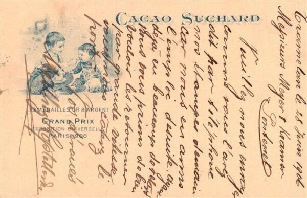 Suchard Chocolat Cacao Suchard 3 33 Medales or Argent  Grand Prix Paris 1900