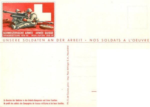 Militaria Schweiz Irgendwo in der Schweiz Unsere Soldaten an der Arbeit – Bild 2