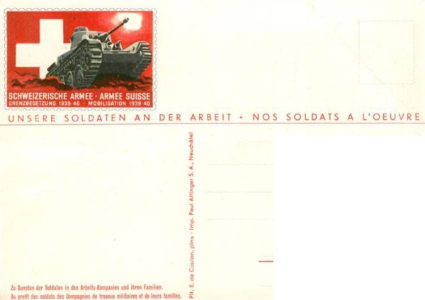 Militaria Schweiz Soldaten an der Arbeit – Bild 2
