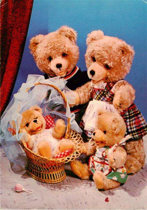 Teddy Teddybaer Teddy-bear Teddybaeren Familie