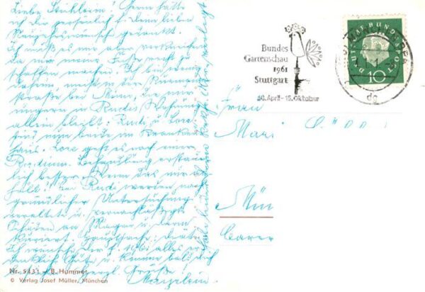 Hummel Kuenstler-AK-Nr. Nr.5431 Josef Mueller Ein gutes Neues Jahr – Bild 2