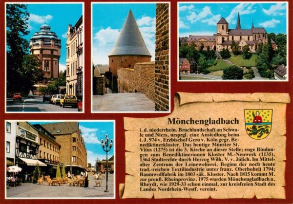 Chronik-AK Moenchengladbach Wasserturm Dicker Turm Muenster St. Vitus