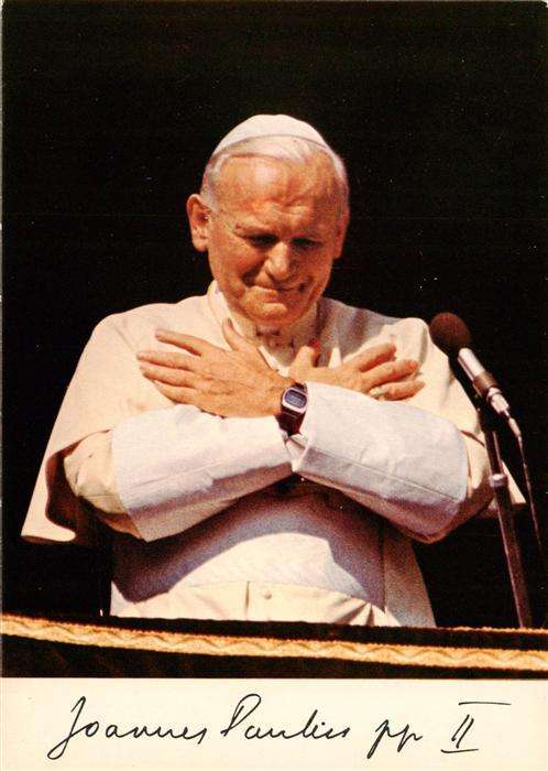 Papst Pope Pape Giovanni Paolo 2