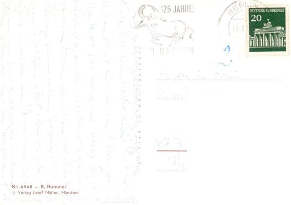 Hummel Kuenstler-AK-Nr. Nr. 4948 Josef Mueller Ist mir alles einsob i Geld hab o – Bild 2