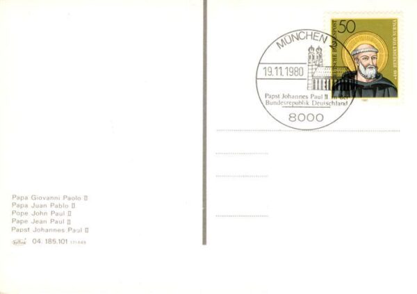 Papst Pope Pape Giovanni Paolo 2  Muenchen – Bild 2