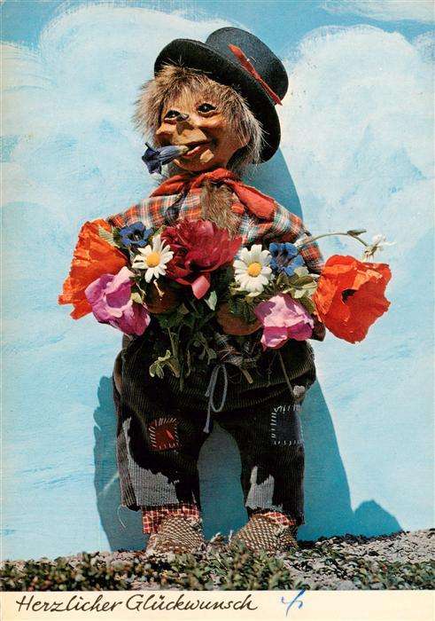 Puppe Doll Poupee Kinderspielzeug A. Klener Nr. 2041 Herzlichen Glueckwunsch