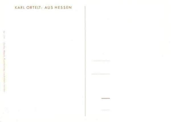 Kuenstlerkarte Karl Ortelt Aus Hessen – Bild 2