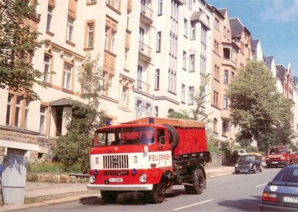 Feuerwehr Fire-Brigade Pompiers Bomberos Chemnitz Schlauchwagen SW