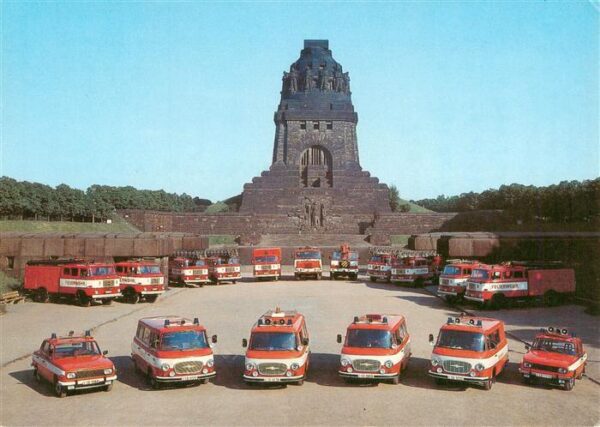 Feuerwehr Fire-Brigade Pompiers Bomberos Sonderfahrzeuge 125 Jahre Leipzig Feuer