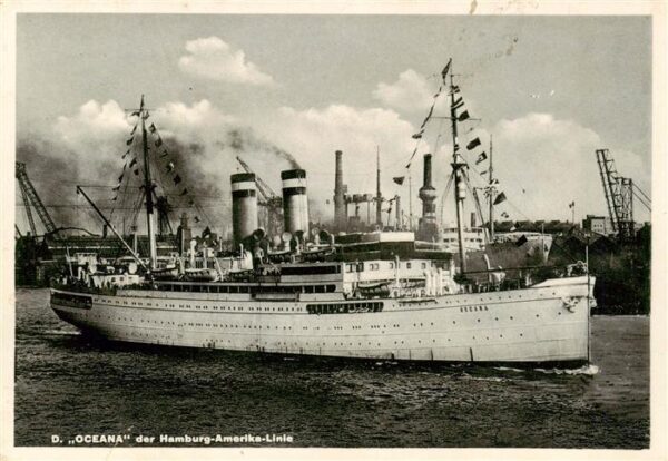 Dampfer Oceanliner Oceana  Hamburg-Amerika line