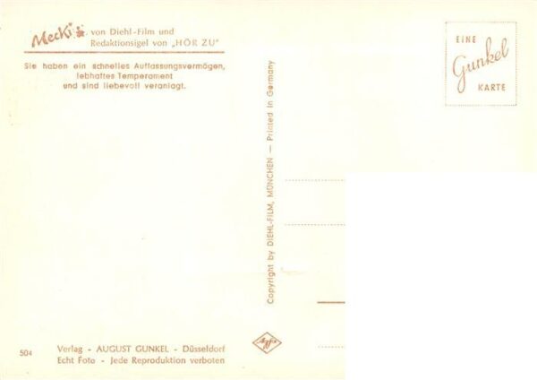 Mecki Nr. Nr. 504 Diehl HoeR ZU Sternzeichen Wieder – Bild 2