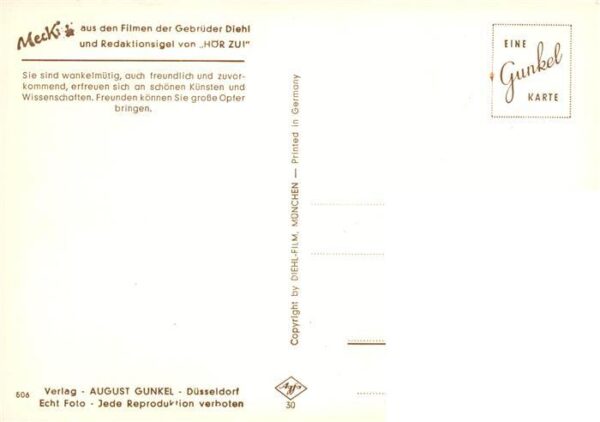 Mecki Nr. Nr. 506 Diehl-Film HoeR ZU Sternzeichen Zwillinge – Bild 2