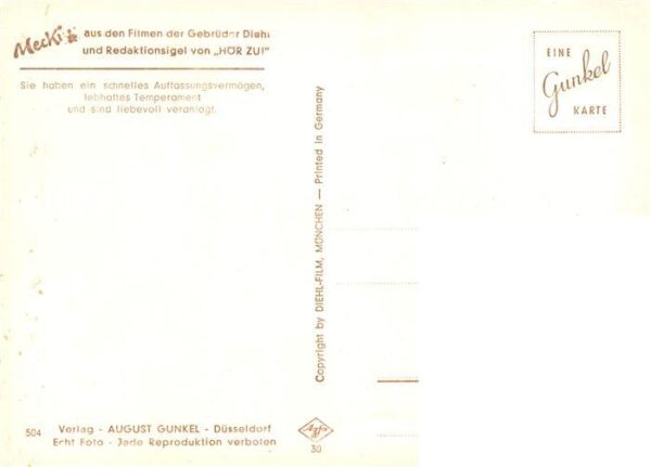 Mecki Nr. Nr. 504 Diehl-Film HoeR ZU Sternzeichen Widder – Bild 2
