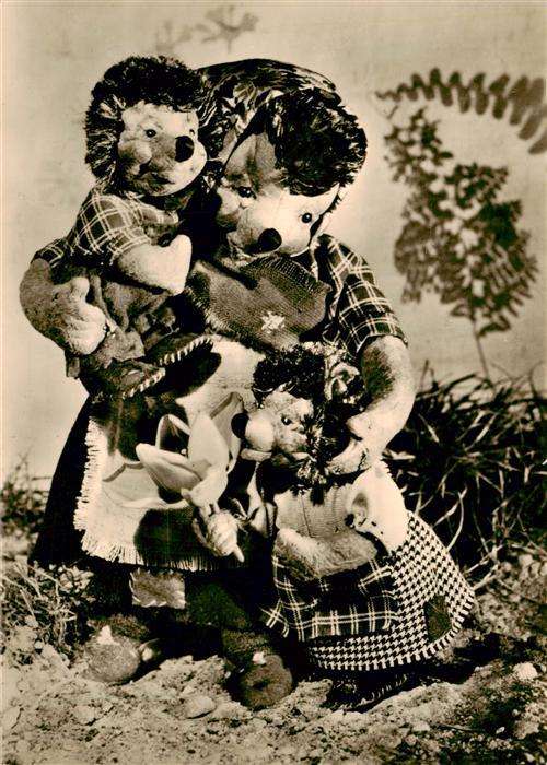 Puppe Doll Poupee Kinderspielzeug Igelkarten-Serie Igelmutter Kinder